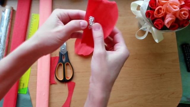 Поделка из бумаги Цветы из гофрированной бумаги смотреть онлайн