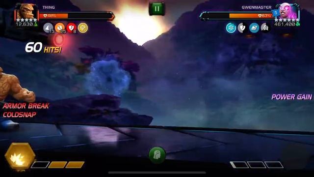MCOC | Gwenmaster Solo using Thing - Banned Aid linked node смотреть онлайн