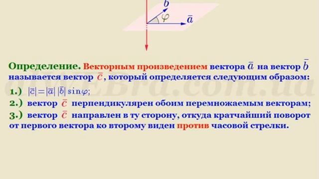 Векторное произведение векторов – свойства, как найти, формула смотреть онлайн