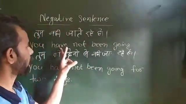 Present perfect continuous tense { Negative Sentence} By D. K. OJHA смотреть онлайн