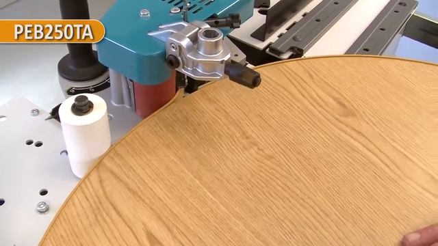 Как работает кромкооблицовочный Станок с клеевой ванной и PEB250TA+ смотреть онлайн