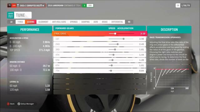 FORZA HORIZON 4 : 273+ MPH Lamborghini Centenario Setup!!