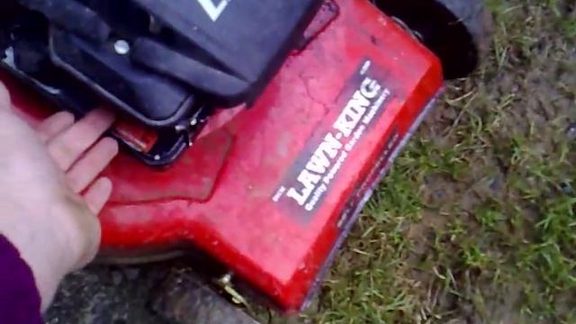 LS45 Briggs and Stratton lawn mower cold start смотреть онлайн