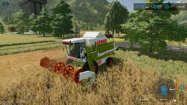 Farming simulator 22 Mods Claas Dominator 108 SL смотреть онлайн