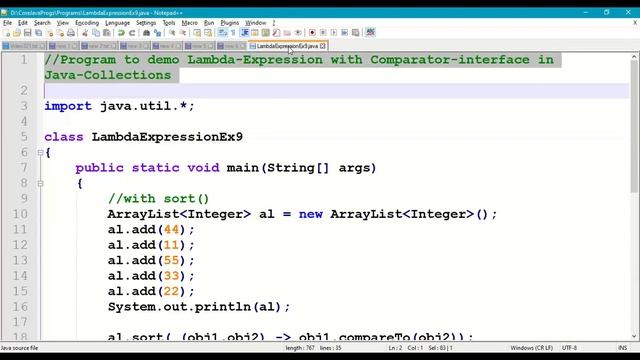 Java Lambda Expression with Comparator interface #321||Java Lambda Functions||Java Anonymous Method смотреть онлайн