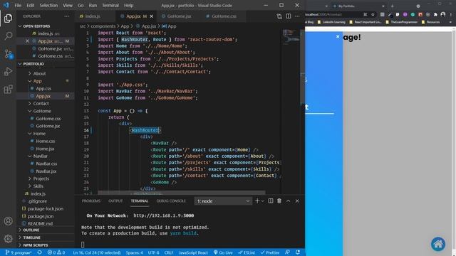 Types of Routers in React Router | React Mega Tutorial - Project 4, Part 10 смотреть онлайн