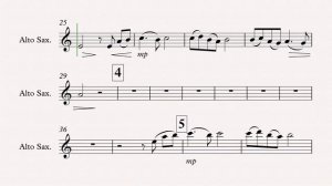 Song From a Secret Garden (alto saxophone sheet music)