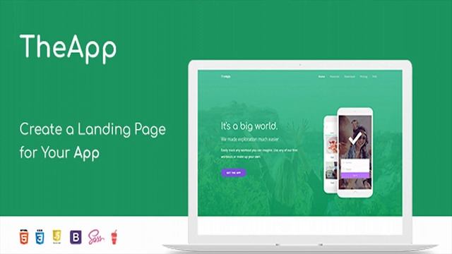 TheApp - Responsive Bootstrap Mobile App Landing Page Template | Themeforest Website Templates and смотреть онлайн