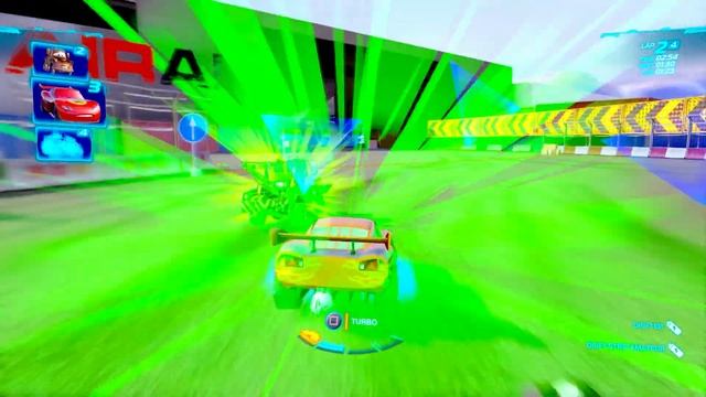 Cars 2 The Video Game | Dragon Lightning - Battle Race (GB 6 Racers) | Runway Tour 4 Laps смотреть онлайн