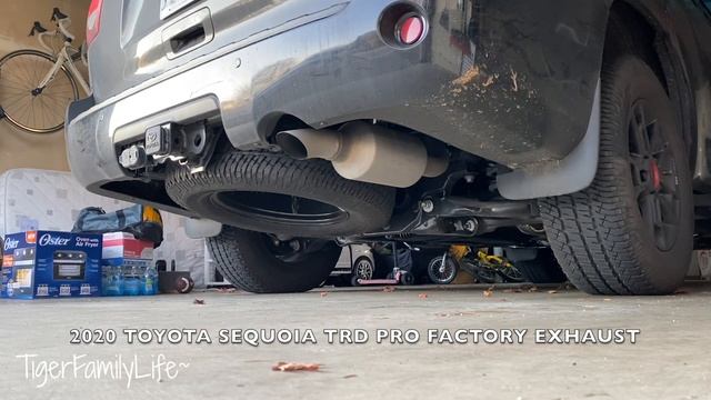 2020 TOYOTA SEQUOIA TRD PRO EXHAUST VS CORSA PERFORMANCE EXHAUST смотреть онлайн
