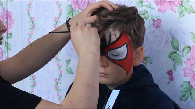 Аквагрим Человек-паук смотреть онлайн