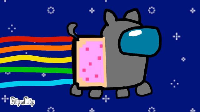 Nyan cat but among us смотреть онлайн