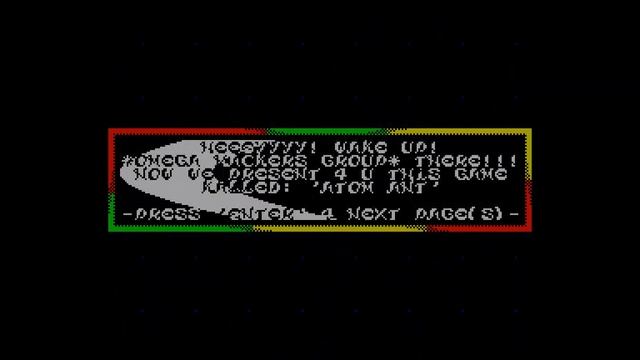 Atom Ant Crack Intro - Omega Hackers Group [#zx spectrum] смотреть онлайн