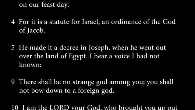 psalm 81:3-6, 10-11b смотреть онлайн