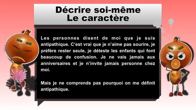Décrire soi-même du point de vue du caractère, aspect physique, goûts et préférences et professions смотреть онлайн
