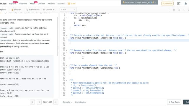 380 Insert Delete GetRandom O1 - Leetcode in Go смотреть онлайн