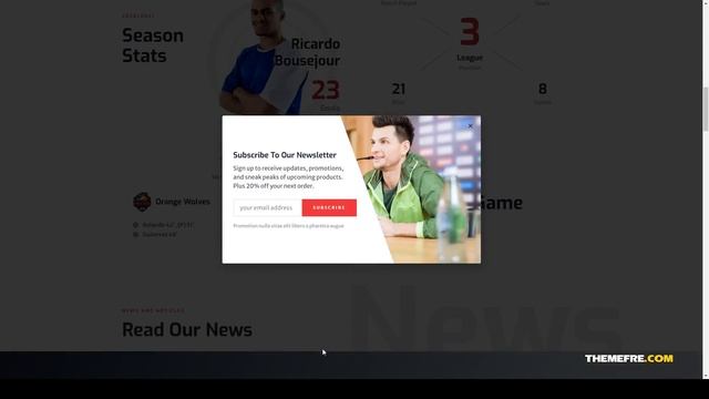 Atlaz - Football and Sports Club Elementor Template Kit basketball football wordpress theme Maria смотреть онлайн