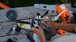 Разборка китайской бензопилы