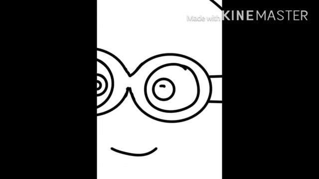 How to draw a cute minion in digital смотреть онлайн
