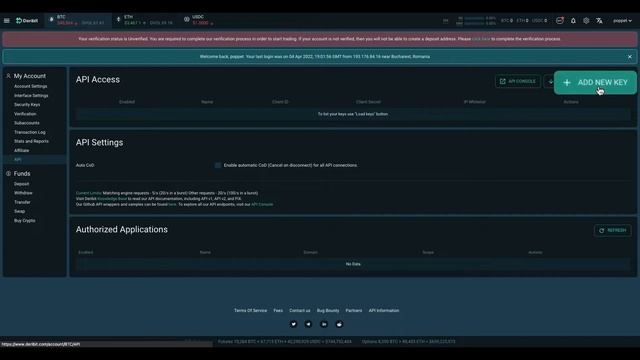 How to Connect Your Deribit API to ACCOINTING.com [2022] смотреть онлайн