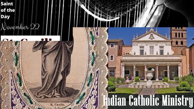 St. Cecilia Saint of the Day. November 22. Early Christian martyr. Patron Saint of Musicians - Harp смотреть онлайн