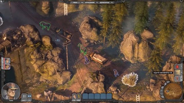 Desperados III: Миссии 1, 2. Все достижения. Сложность ДЕСПЕРАДО. Без лишних сохранений и загрузок.