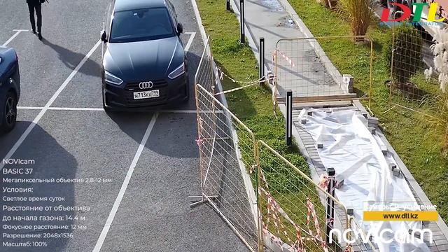 Пример видео камеры NOVIcam BASIC 37 день и ночь, -20°С ~ +60°С - 3 Mpx - 2.8~12 мм - 116°~38°