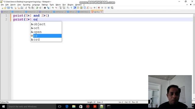 Python-Logical Operators смотреть онлайн