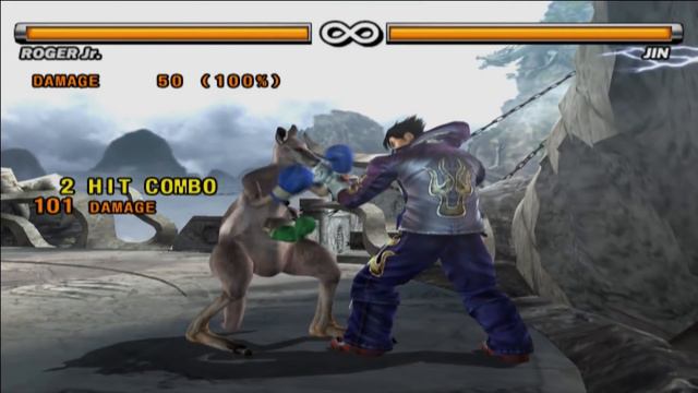 Tekken 5 Roger and The 10 Frame Touch of DEATH(100%) !! смотреть онлайн