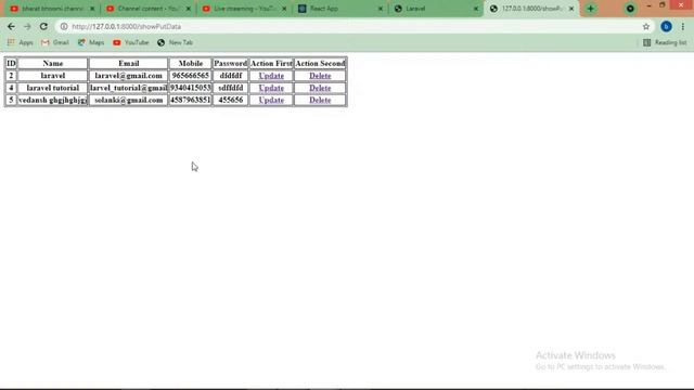 CRUD operation in laravel | in hindi| update operation in laravel | delete operation in laravel смотреть онлайн