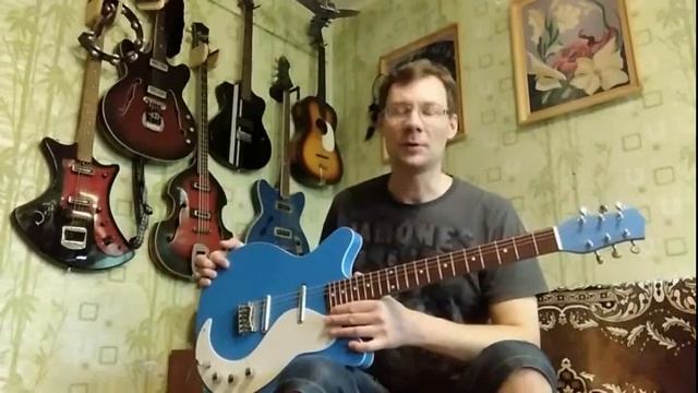 Самодельная электрогитара - копия Danelectro DC 59 смотреть онлайн