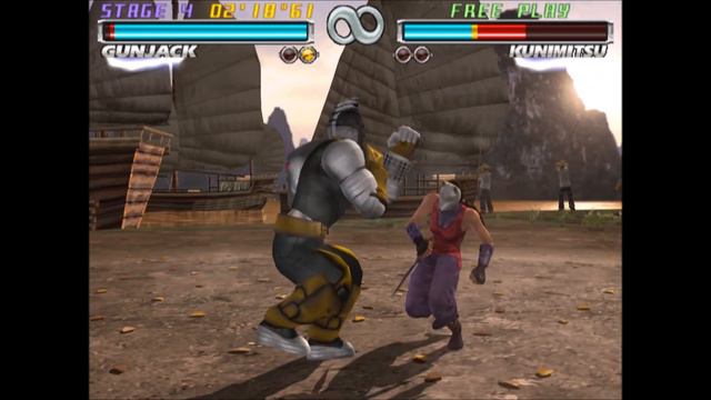 Tekken Tag Tournament, 1-on-1 Mode, Gun Jack смотреть онлайн