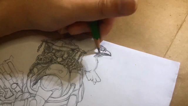 Bloodhound from Apex Legends drawing process смотреть онлайн