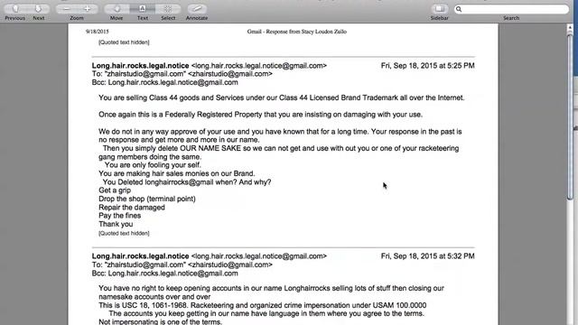 Stacy Louden Zullo emails from Sept17 to Sept 18 2015 смотреть онлайн