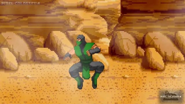 Piccolo VS Reptile (Dragonball Z) VS Mortal kombat) Sprite/Pixel Animation Mini Battle смотреть онлайн