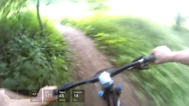 Трейл на Воробьевых Горах (синглтрек около дач) смотреть онлайн