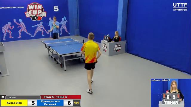 20:30 Кузьо Лев 3-2 Криворотько Евгений cтол 5 ЮГ-3 04.06.21 смотреть онлайн