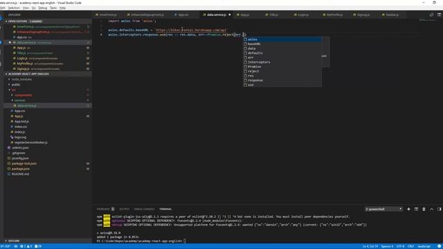 ReactJS Course (in English) - #12 - API Service смотреть онлайн