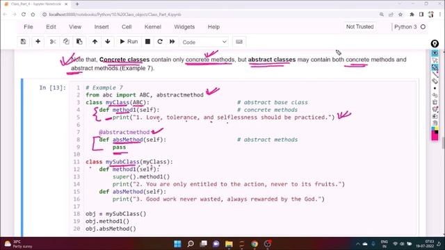 [PYH 21] Abstract method and class, Interface, Public, private, and protected members [Hindi] смотреть онлайн