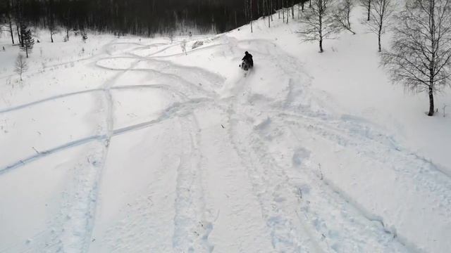 снегоход с дрона (коптера) dji смотреть онлайн