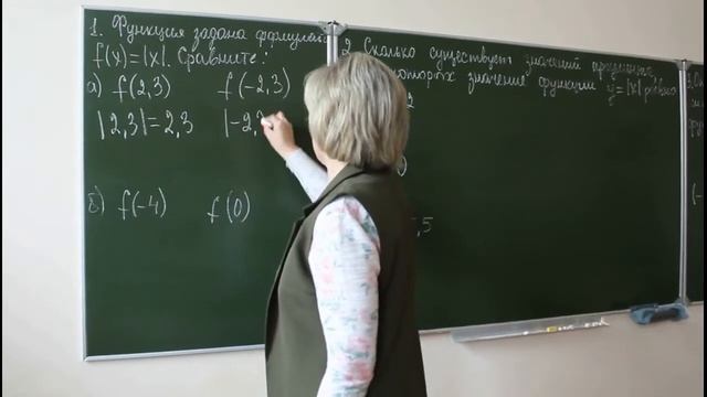 8 класс. Математика. Свойства и график функции y=|x| смотреть онлайн