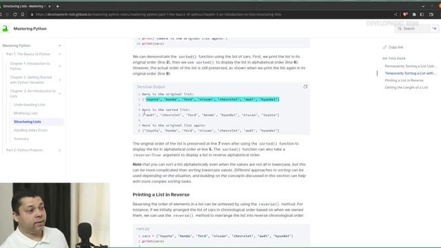 Structuring Lists | Mastering Python | Chapter 3 | Part 03 смотреть онлайн