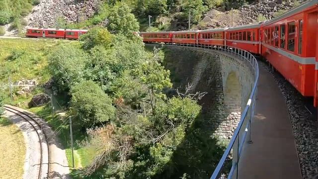 tirano to st moritz summer tour bernina express 2021 (italy to switzerland) смотреть онлайн