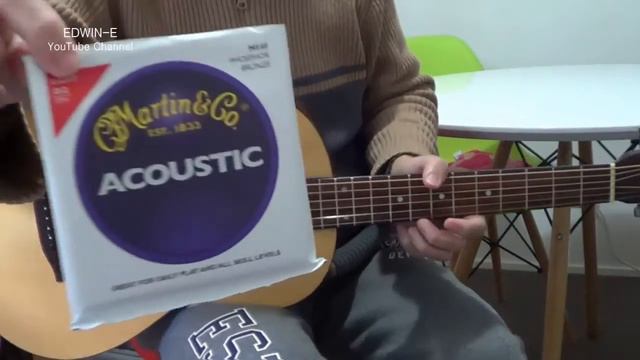 S Yairi YEM-22 Acoustic Electric Guitar Demo Review Restrung With Martin M540 Strings