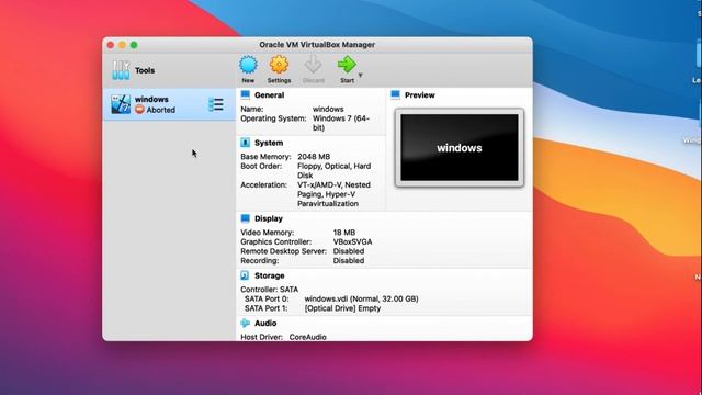 How to fix virtual box error (Failed to open a session for the virtual machine windows) on macOS смотреть онлайн