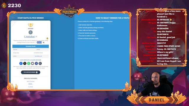 Champions Season and Golden Tickets Giveaway LIVE STREAM! | Hero Wars смотреть онлайн