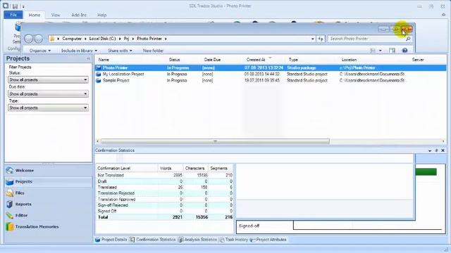 Работа с подпроектами в SDL Trados Studio 2014 смотреть онлайн