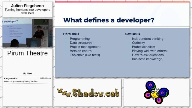 Day 2: Pirum Theatre: Julien Fiegehenn - Turning Humans into Developers with Perl смотреть онлайн