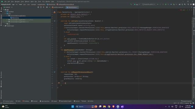 Android Studio : Kotlin - Telephone API смотреть онлайн