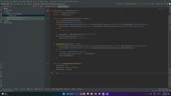Android Studio : Kotlin - Telephone API